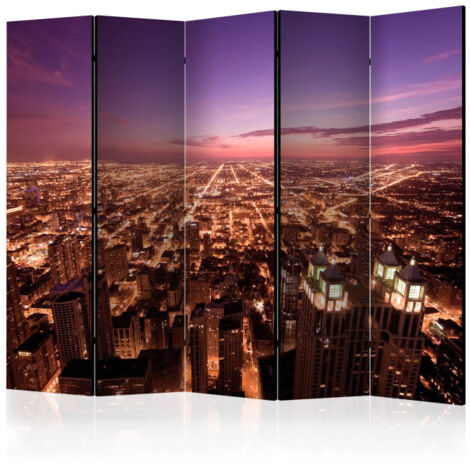 Paravent 5 Volets "Chicago Panorama" 172x225cm