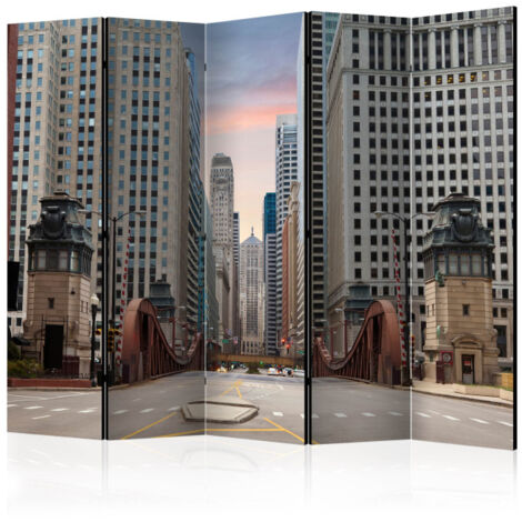 Paravent 5 Volets "Chicago Street" 172x225cm