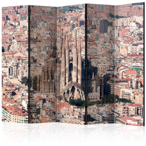 Paravent 5 Volets "Heart of Barcelona" 172x225cm