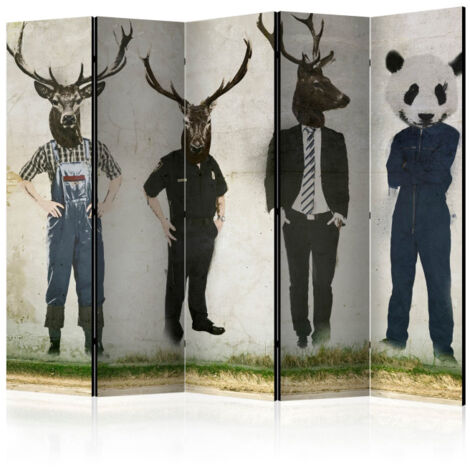 Paravent 5 Volets "Man Or Animal" 172x225cm
