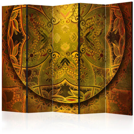 Paravent 5 Volets "Mandala : Golden Poem" 172x225cm