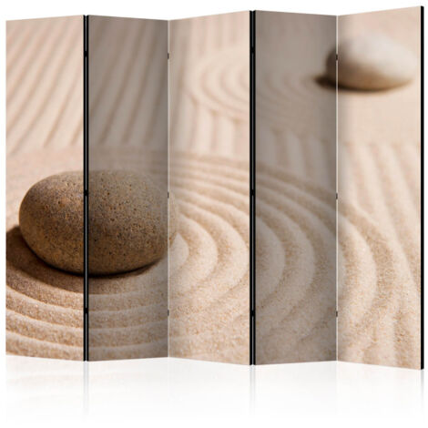 Paravent 5 Volets "Sand & Zen" 172x225cm
