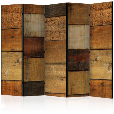 Paravent 5 Volets "Wooden Textures" 172x225cm
