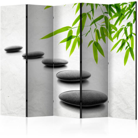 Paravent 5 Volets "Zen Stones" 172x225cm