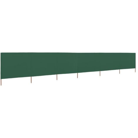Paravent 6 panneaux Tissu 800 x 80 cm Vert