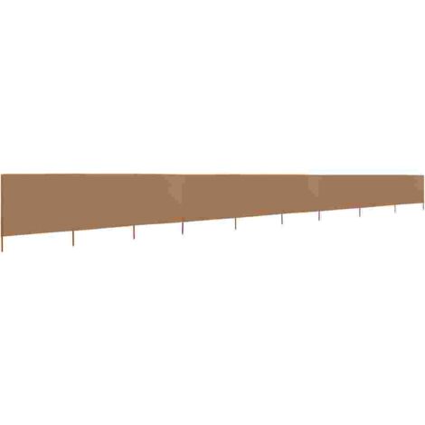 Paravent 9 panneaux，Cloison de séparation，Séparateur Tissu 1200 x 160 cm Taupe265598