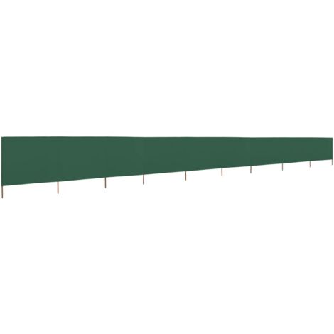 Paravent 9 panneaux，Cloison de séparation，Séparateur Tissu 1200 x 80 cm Vert748948