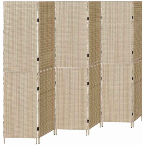 Paravent Beige 292 x 180 cm polyrotin CFW931340
