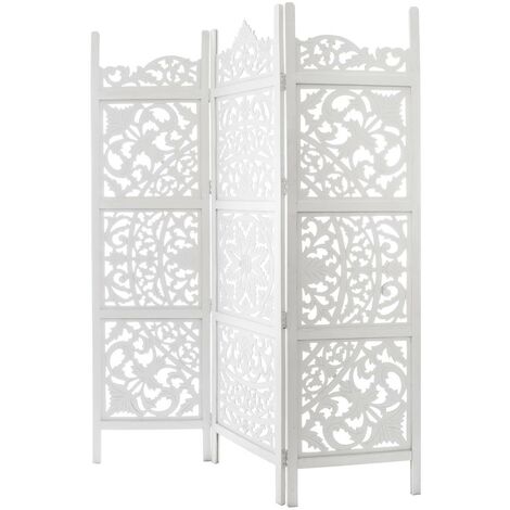 Paravent Blanc Terre - Atmosphera créateur d'intérieur - Blanc