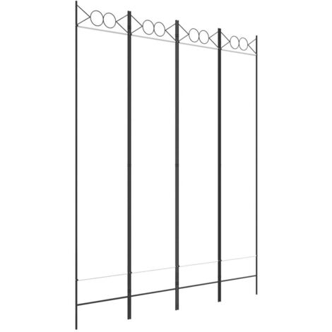 Paravent Cloison de séparation 4 panneaux, Pour Jardin, Balcon, Terrasse Blanc 160x200 cm Tissu OIB8829E