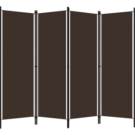 Paravent Cloison de séparation 4 panneaux, Pour Jardin, Balcon, Terrasse Marron 200x180 cm OIB5988E