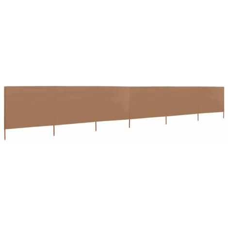 Paravent Cloison de séparation 6 panneaux, Pour Jardin, Balcon, Terrasse Tissu 800 x 160 cm Taupe OIB8190E