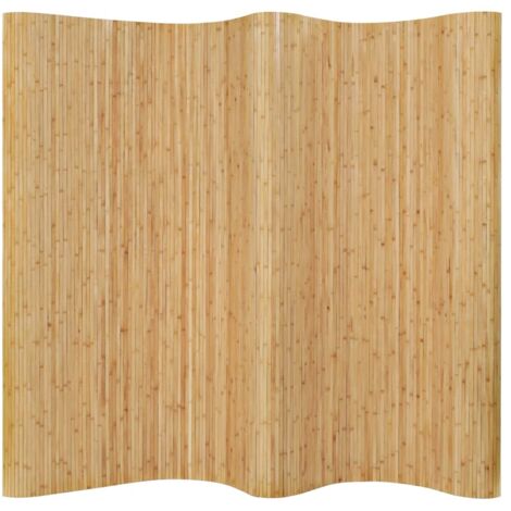 Paravent Cloison de séparation - Séparateur de Jardin Bambou 250 x 165 cm Naturel BV734064 - BonneVie