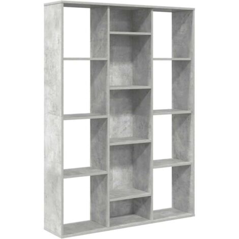 Paravent Cloison de séparation - Séparateur de Jardin Gris béton 100x24x140 cm Aggloméré BV863372 - BonneVie