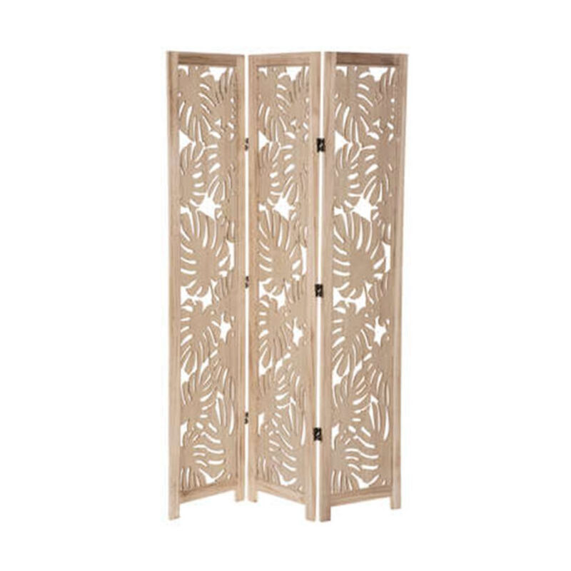 Paravent Déco en Bois 'Palm' 165cm Beige