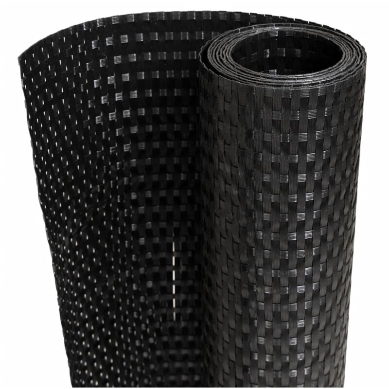 Vidaxl - Paravent de balcon noir 500x90 cm résine tressée