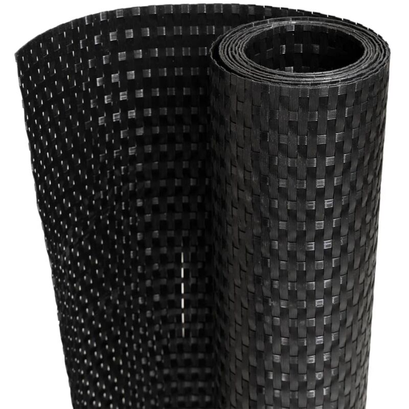 Vidaxl - Paravent de balcon noir 500x80 cm résine tressée