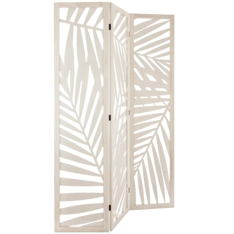 Wellhome - Paravent décoratif en bois, moderne, hauteur 170 cm, 3 panneaux