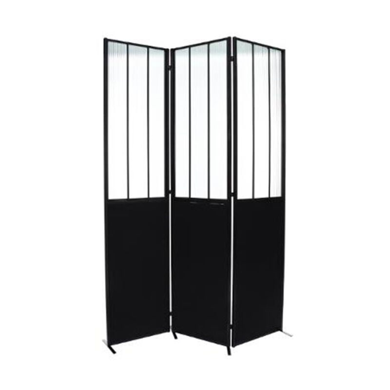 Paravent Design en Verre 'Arme' 170cm Noir
