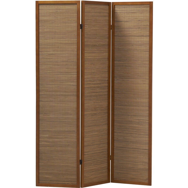 Aubry Gaspard - Paravent en pin et bambou 3 Panneaux