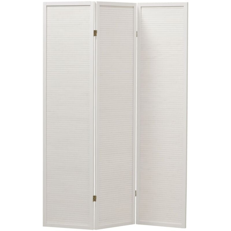 Paravent en pin et bambou laqué