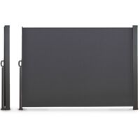 Paravent extérieur rétractable 300x180cm gris anthracite store vertical
