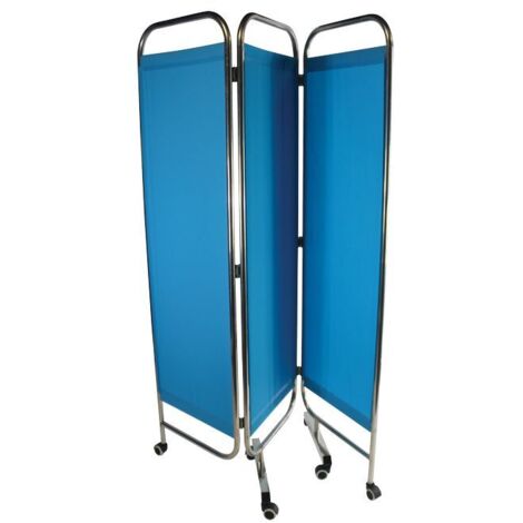 Paravent inox - Bleu - 4 volets