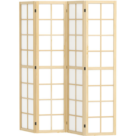 Paravent pliant, séparation d'espace autoportante pour salon, chambre, bureau, 160 x 170 cm