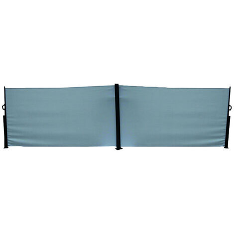 PARAVENT RETRACTABLE DOUBLE NAPA 1.60X6M GRIS FONCE