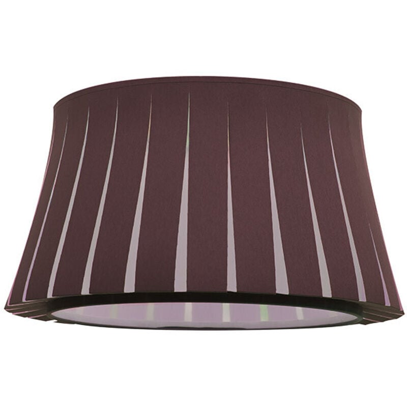 Paravent suspendu série Tripod avec diffuseur inclus M10 IP20 Ø35cm en textile marron et blanc