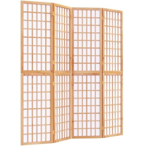 Paravent，Cloison de séparation pliable, Pièce Protéger Privée，Brise Vue 4 panneaux 160x170 cm FNBD49697