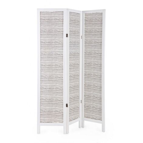 Paravento 3a pattern bianco 120x170 - bizzotto andrea