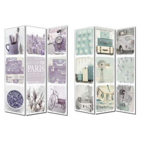 Paravento 3a s.tela metro pinblu 120x180 - bizzotto