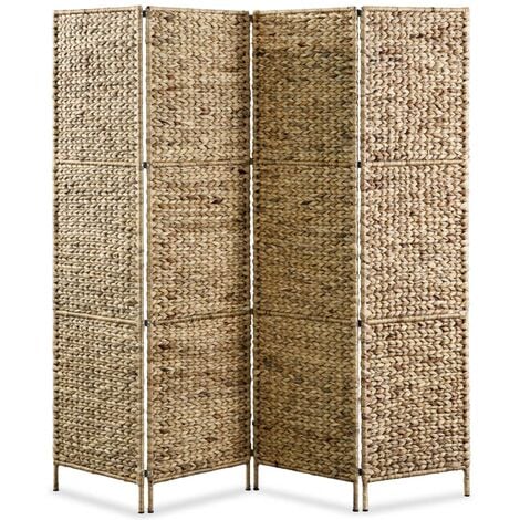 Tessuto Rustico con Tendina Separ/è 180 x 132 x 1,8 cm da Terra 180x132 cm Relaxdays Divisorio in bamb/ù 3 Pannelli Pieghevole Naturale