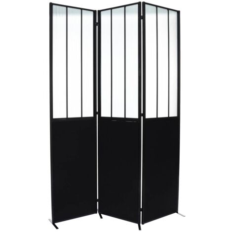 Paravento atelier in metallo e vetro h170cm - Atmosphera créateur d'intérieur