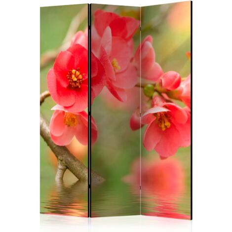 Paravento - Azalea reflected in the water [Room Dividers] - 135x172
