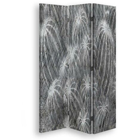 Paravento bilaterale 360, Astratto con cactus - 110x170