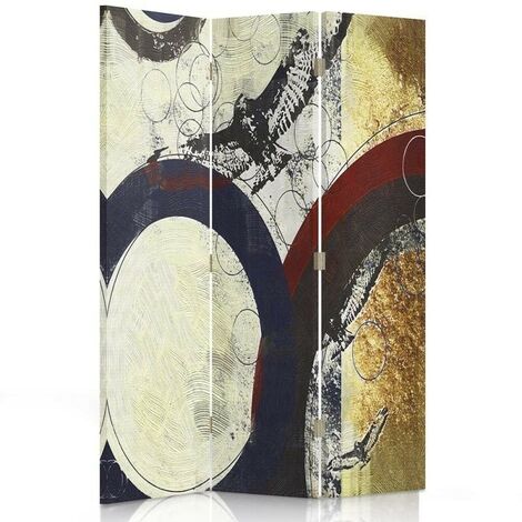 Paravento bilaterale 360, Astratto con grafite - 110x170