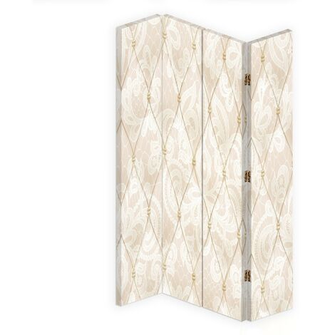 Paravento bilaterale 360, Beige sereno - 145x170