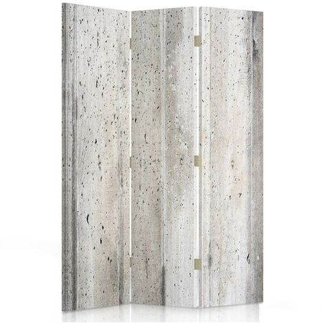 Paravento bilaterale 360, Calcestruzzo macchiato - 110x170