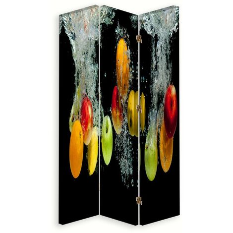Paravento bilaterale 360, Mele in acqua - 110x170