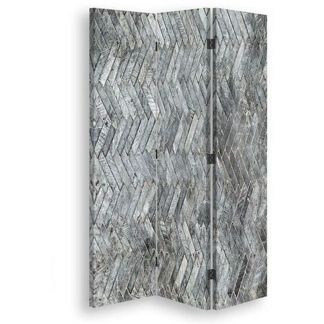 Paravento bilaterale 360, Modello in grigio - 110x170