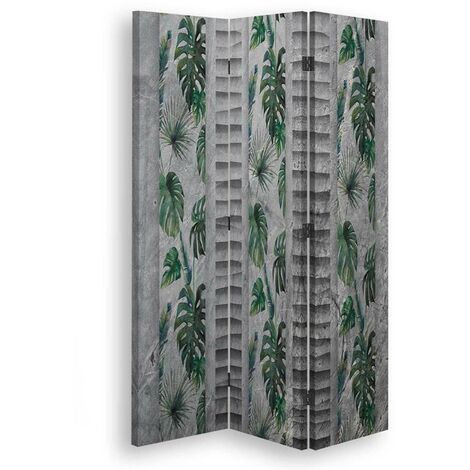 Paravento bilaterale 360, Modello Monstera - 110x170