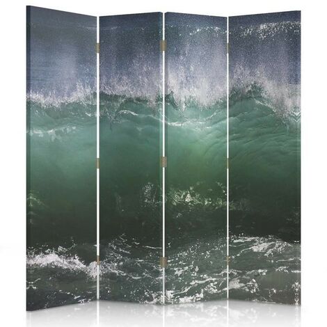 Paravento bilaterale, La potenza dell'onda del mare - 145x170