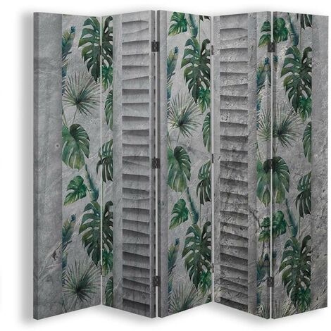 Paravento bilaterale, Modello Monstera - 180x170