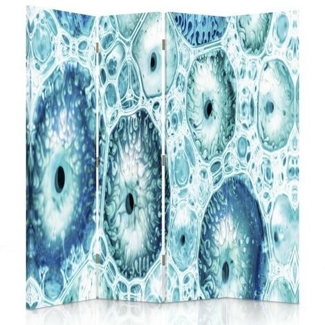 Paravento bilaterale, Motivo blu - 145x170