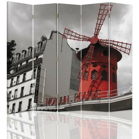 Paravento bilaterale, Moulin Rouge - 180x170