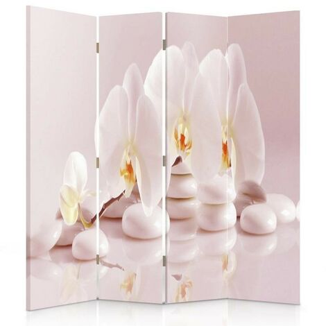 Paravento bilaterale, Orchidee zen - 145x170