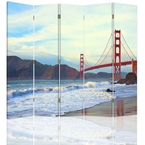Paravento bilaterale, Ponte del Golden Gate - 180x170