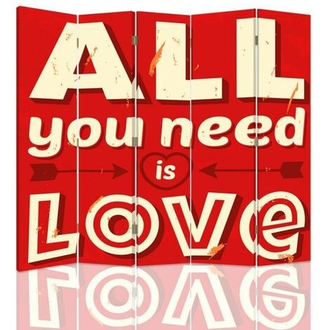 Paravento bilaterale, Tutto cià² che serve à¨ l'amore - 180x170